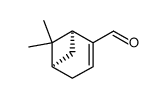 myrtenal,(+)-(1S)-6,6-dimethyl-bicyclo[3.1.1]hept-2-ene-2-carboxaldehyde结构式