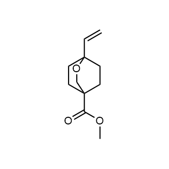1-乙烯基-2-氧杂双环[2.2.2]辛烷-4-羧酸甲酯结构式