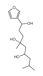 (4R)-1-(furan-3-yl)-4,8-dimethylnonane-1,4,6-triol结构式