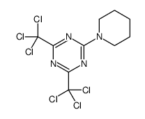 2-piperidin-1-yl-4,6-bis(trichloromethyl)-1,3,5-triazine Structure