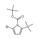 tert-butyl 2-bromo-5-(trimethylsilyl)-1H-pyrrole-1-carboxylate Structure