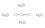 Calcium chloride tetrahydrate Structure