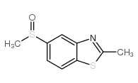 Benzothiazole, 2-methyl-5-(methylsulfinyl)- (9CI) Structure