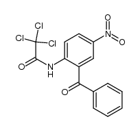5-nitro-2-(2,2,2-trichloro-acetylamino)-benzophenone Structure