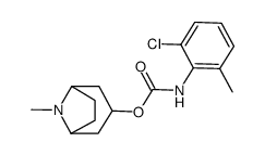 (2-chloro-6-methyl-phenyl)-carbamic acid tropan-3-yl ester结构式