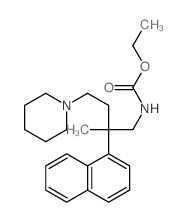 Carbamic acid,[2-methyl-2-(1-naphthalenyl)-4-(1-piperidinyl)butyl]-, ethyl ester (9CI)结构式