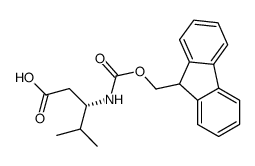 Fmoc-D-β-homovaline Structure