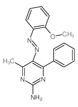 2-Pyrimidinamine,5-[2-(2-methoxyphenyl)diazenyl]-4-methyl-6-phenyl- picture
