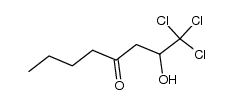 1,1,1-trichloro-2-hydroxy-octan-4-one结构式