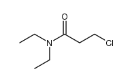 3-chloro-N,N-diethylpropionamide结构式