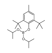 Bis(isopropyloxy)[[2,6-bis(1,1-dimethylethyl)-4-methylphenyl]oxy]borane Structure