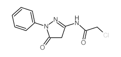 2-Chloro-N-(5-oxo-1-phenyl-4,5-dihydro-1H-pyrazol-3-yl)acetamide结构式