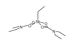 ethylantimonybis(N,N-diethylcarbamate) Structure