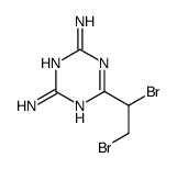6-(1,2-dibromoethyl)-1,3,5-triazine-2,4-diamine结构式