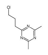 2-(3-chloropropyl)-4,6-dimethyl-1,3,5-triazine结构式