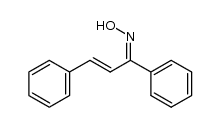 1,3-diphenyl-2-propen-1-one oxime Structure
