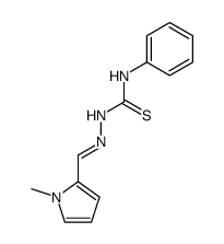 1-Methyl-pyrrol-2-carbaldehyd-(4-phenyl-thiosemicarbazon) Structure