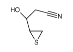 (3R)-3-hydroxy-3-[(2R)-thiiran-2-yl]propanenitrile结构式