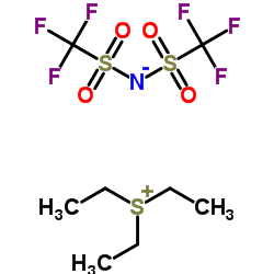 Triethylsulfonium bis(trifluoromethylsulfonyl)imide structure