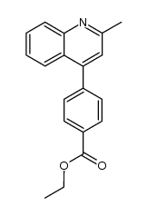 4-(2-methyl-4-quinolinyl)benzoic acid ethyl ester Structure