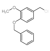 4-(chloromethyl)-2-methoxy-1-phenylmethoxy-benzene structure