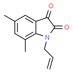 1H-Indole-2,3-dione, 5,7-dimethyl-1-(2-propenyl)- (9CI)结构式