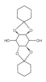 (+/-)-1,2:4,5-di-O-cyclohexylidene-myo-inositol Structure