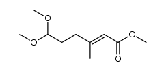 methyl 6,6-dimethoxy-3-methylhex-2-enoate Structure