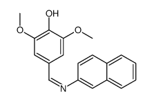 2,6-DIMETHOXY-4-[(2-NAPHTHALENYLIMINO)METHYL]-PHENOL Structure