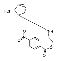2-[(2-methyl-3-bicyclo[2.2.1]heptanyl)methylamino]ethyl 4-nitrobenzoate,hydrochloride Structure