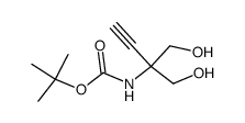 Carbamic acid, [1,1-bis(hydroxymethyl)-2-propynyl]-, 1,1-dimethylethyl ester structure