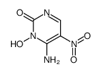 6-amino-1-hydroxy-5-nitropyrimidin-2-one Structure