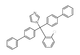 1-[(2-chlorophenyl)-bis(4-phenylphenyl)methyl]imidazole结构式