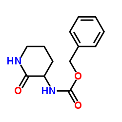2-氧代-3-哌啶氨基甲酸苄酯结构式