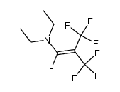 diethyl-(1,3,3,3-tetrafluoro-2-trifluoromethyl-propenyl)-amine结构式