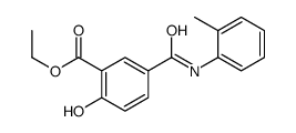 ethyl 2-hydroxy-5-[(2-methylphenyl)carbamoyl]benzoate结构式