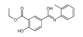 ethyl 2-hydroxy-5-[(2-methylphenyl)carbamoyl]benzoate structure