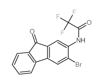 N-(3-bromo-9-oxo-fluoren-2-yl)-2,2,2-trifluoro-acetamide结构式