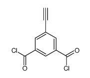 5-ethynylbenzene-1,3-dicarbonyl chloride结构式