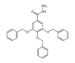 3,4,5-tris(benzyloxy)benzohydrazide结构式