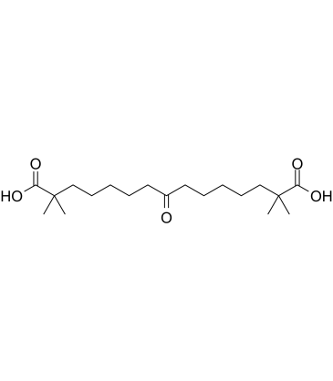 2,2,14,14-Tetramethyl-8-oxopentadecanedioic acid Structure