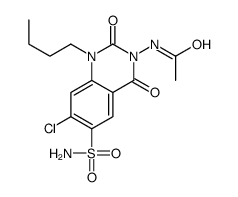 N-(1-butyl-7-chloro-2,4-dioxo-6-sulfamoylquinazolin-3-yl)acetamide Structure