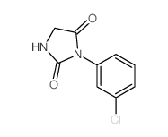 3-(3-chlorophenyl)imidazolidine-2,4-dione结构式