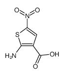 2-amino-5-nitrothiophene-3-carboxylic acid结构式