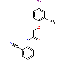 2-(4-Bromo-2-methylphenoxy)-N-(2-cyanophenyl)acetamide结构式