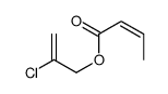 2-chloroprop-2-enyl (E)-but-2-enoate结构式