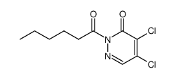 4,5-dichloro-2-hexanoylpyridazin-3(2H)-one Structure