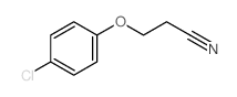 Propanenitrile,3-(4-chlorophenoxy)- structure