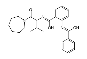 N-[1-(azepan-1-yl)-3-methyl-1-oxobutan-2-yl]-2-benzamidobenzamide结构式