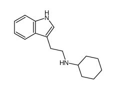 cyclohexyl-(2-indol-3-yl-ethyl)-amine结构式